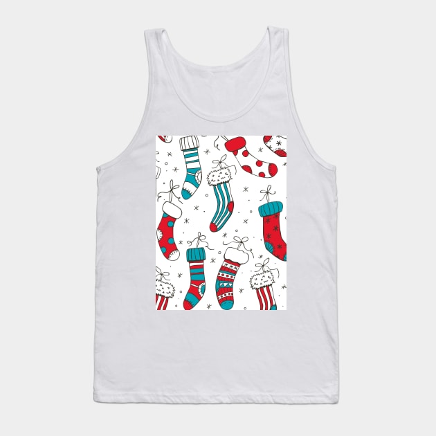 Christmas socks Tank Top by katerinamk